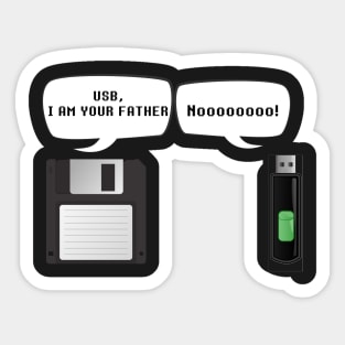 USB I Am Your Father! Funny Geek Computer Sticker